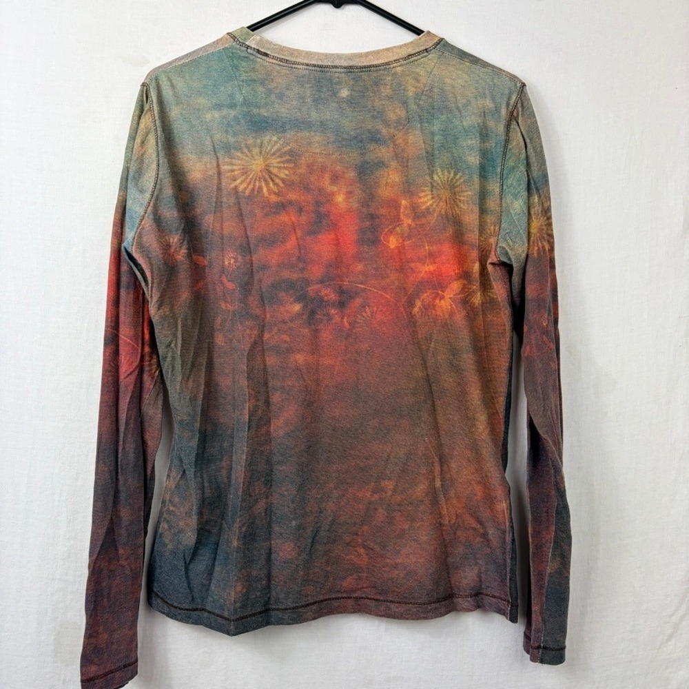 North River Outfitters Horse Graphic Long Sleeve Tee Sz Medium Ethereal Western - Picture 4 of 8